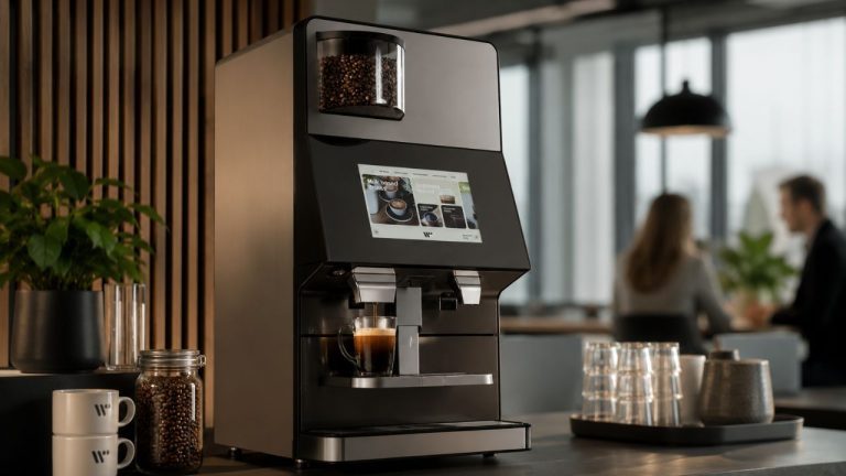 Kaffemaskin på kontoret
