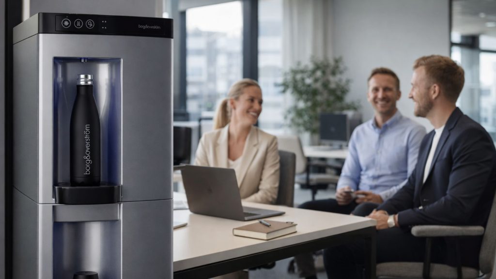 Vanndispenser på kontoret